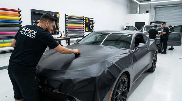 极乐禁地改装视频 - 车身贴膜改色视频教程